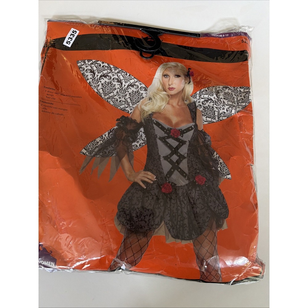 Rubies Spoiled Fairy Costume Womens M 8-10 Wings Dress 2009 Halloween New.  5335